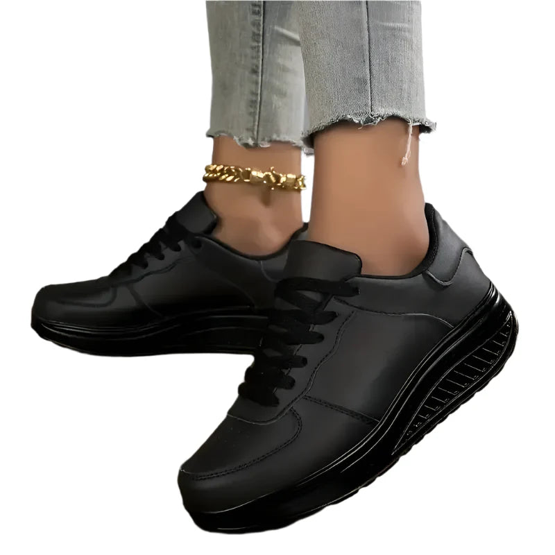 Xaviera – Legere Fashion Atmungsaktive Plateau-Keil Orthopädische Sneakers
