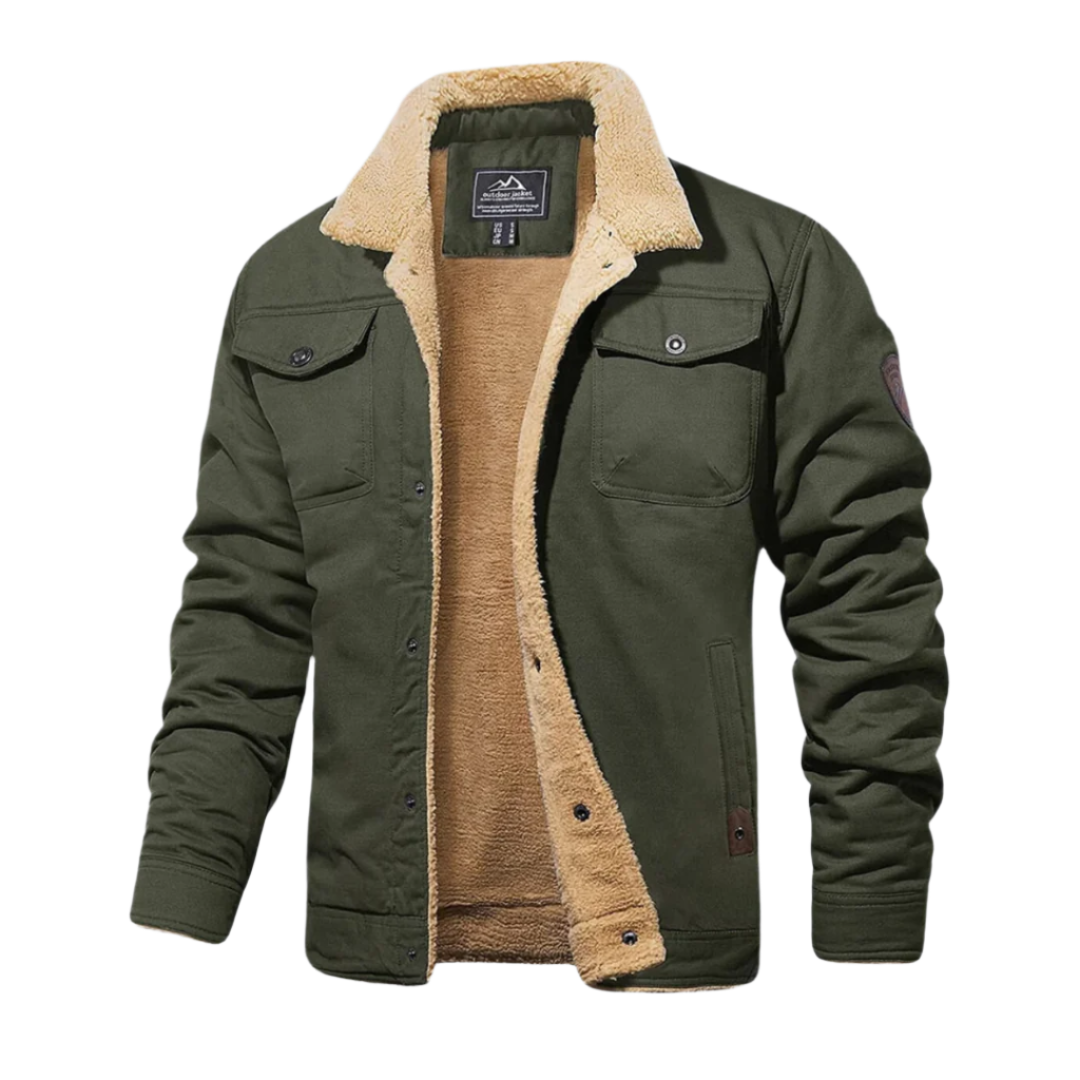 Robin – Gefütterte Jacke mit Knopfleiste