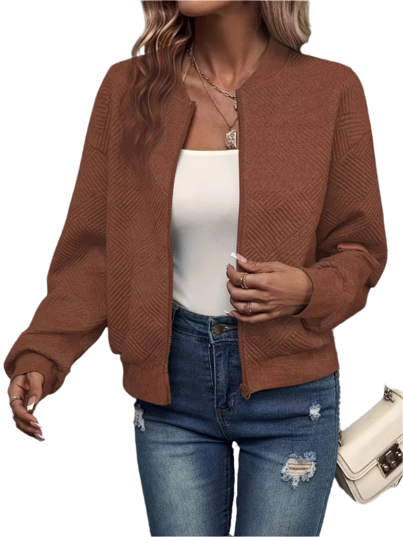 Nissa – Damen Leichte Freizeitjacke mit Reißverschluss