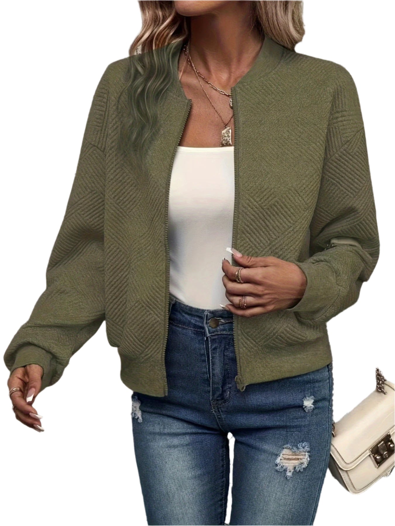 Nissa – Damen Leichte Freizeitjacke mit Reißverschluss