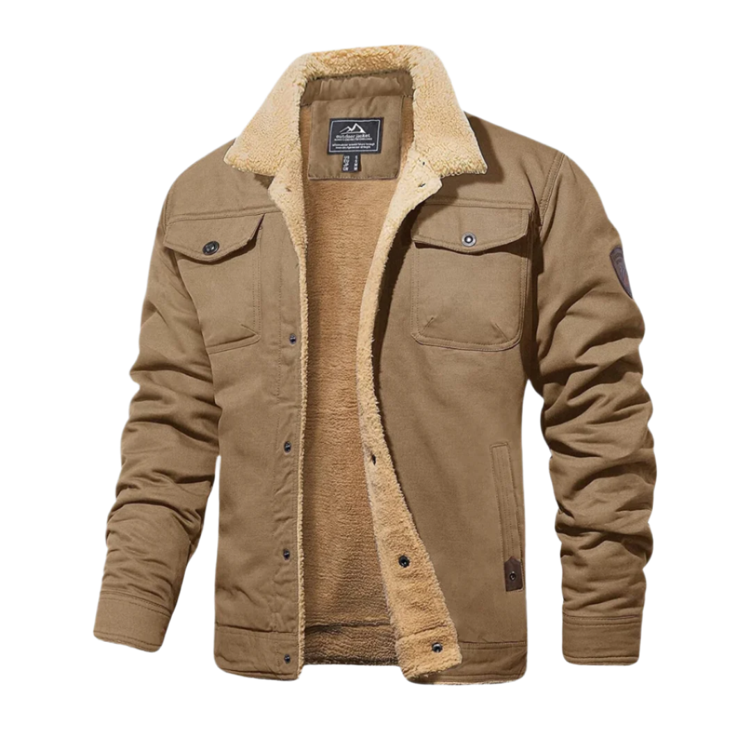 Robin – Gefütterte Jacke mit Knopfleiste