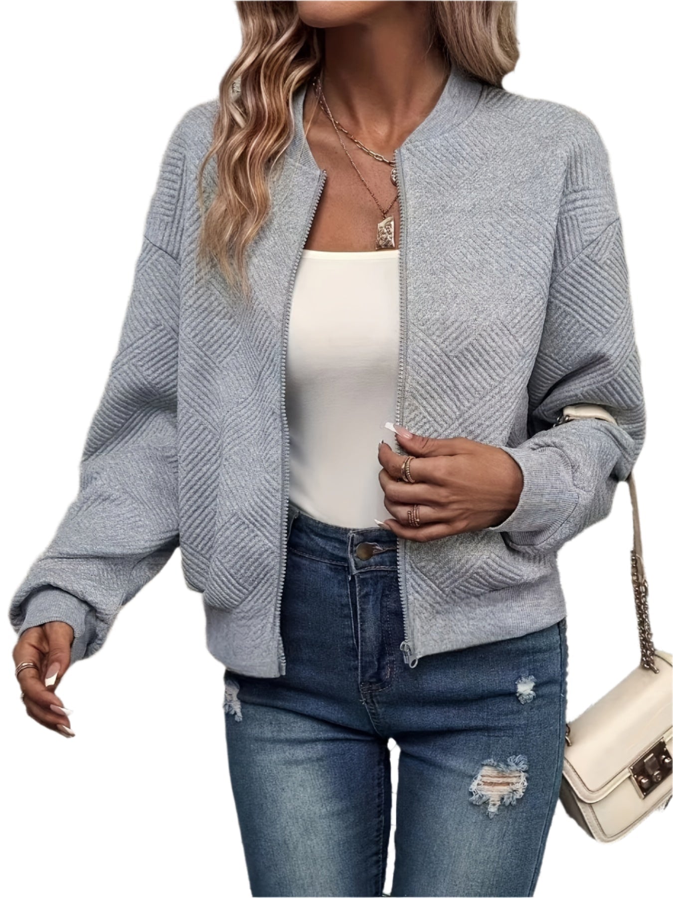 Nissa – Damen Leichte Freizeitjacke mit Reißverschluss