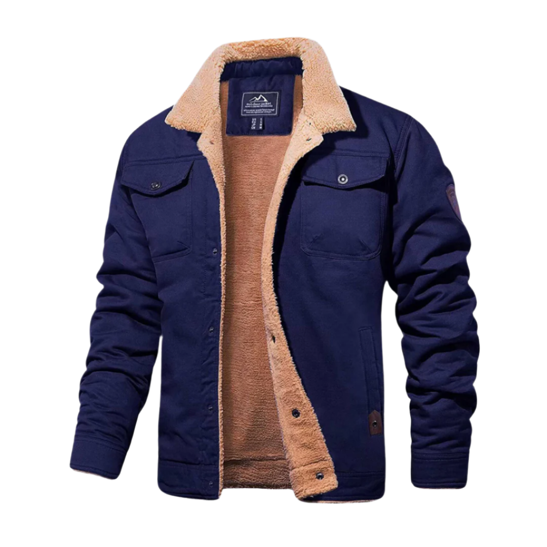 Robin – Gefütterte Jacke mit Knopfleiste