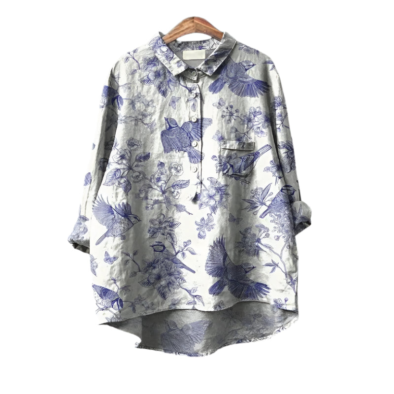 Saachi – Elegante Bluse mit Blumenmuster für Damen