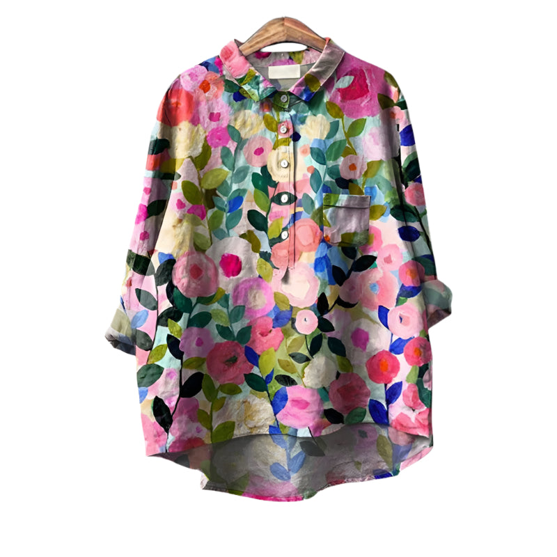Saachi – Elegante Bluse mit Blumenmuster für Damen