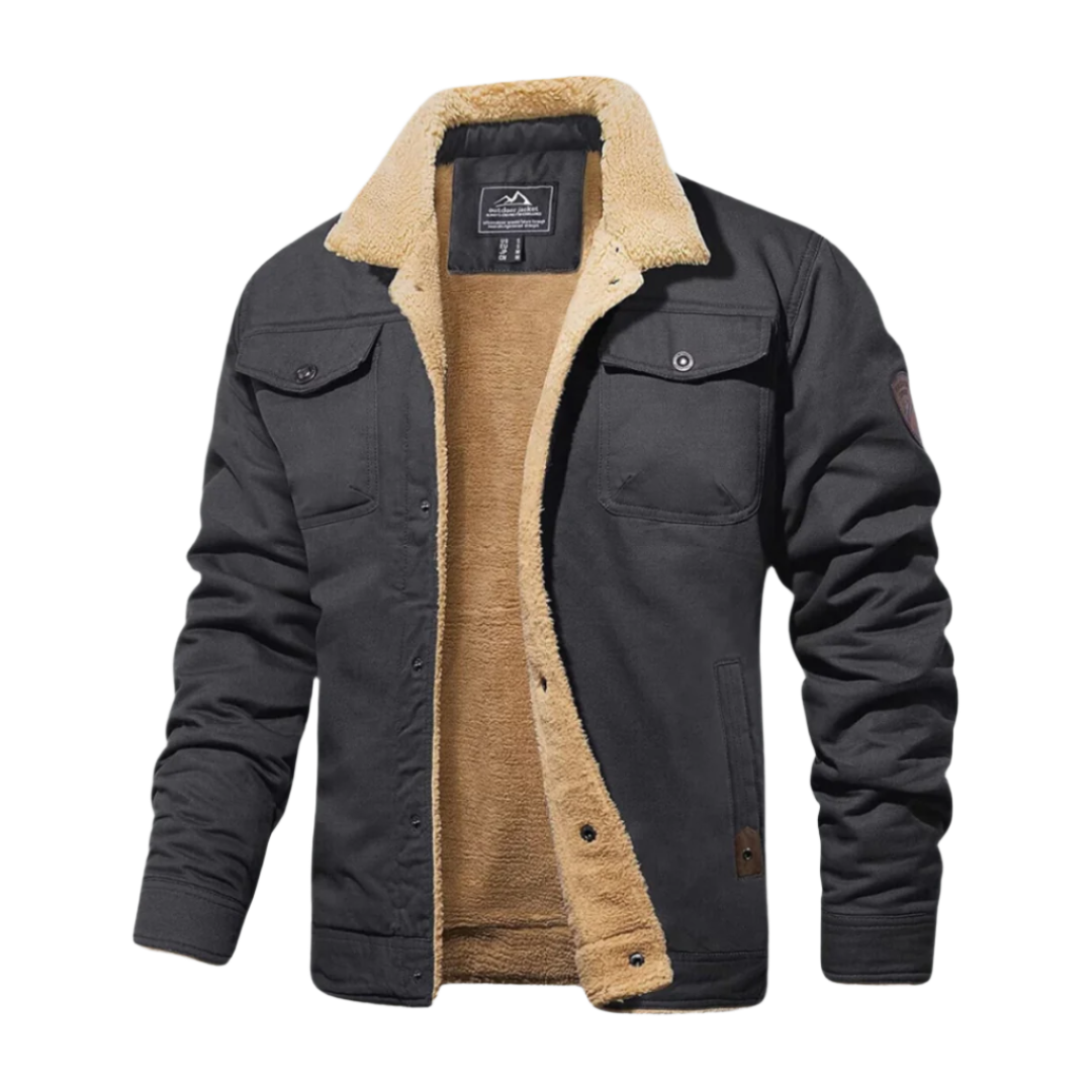 Robin – Gefütterte Jacke mit Knopfleiste