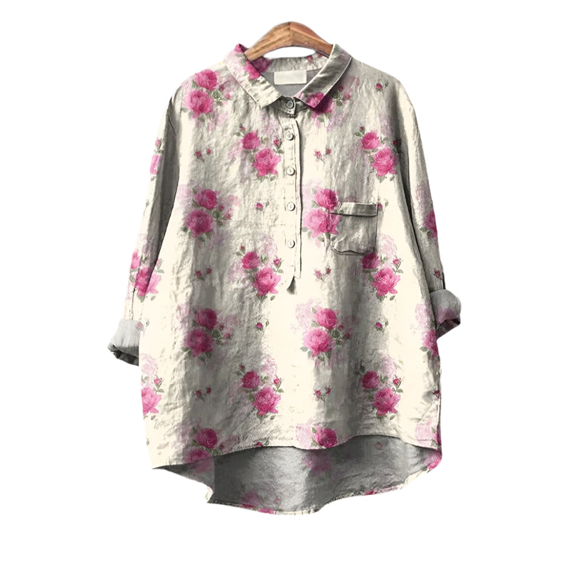 Saachi – Elegante Bluse mit Blumenmuster für Damen