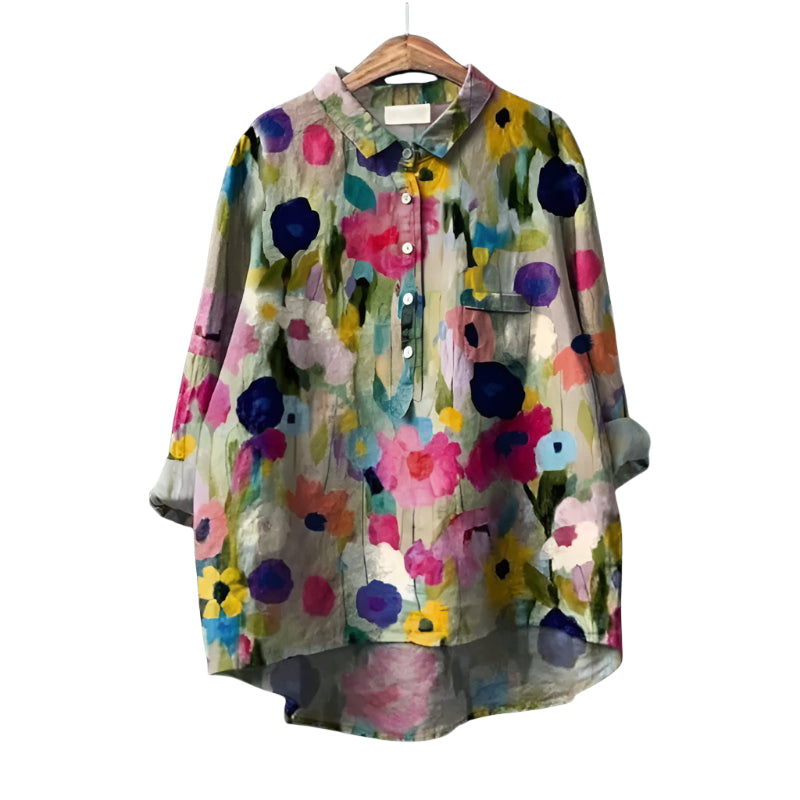 Saachi – Elegante Bluse mit Blumenmuster für Damen