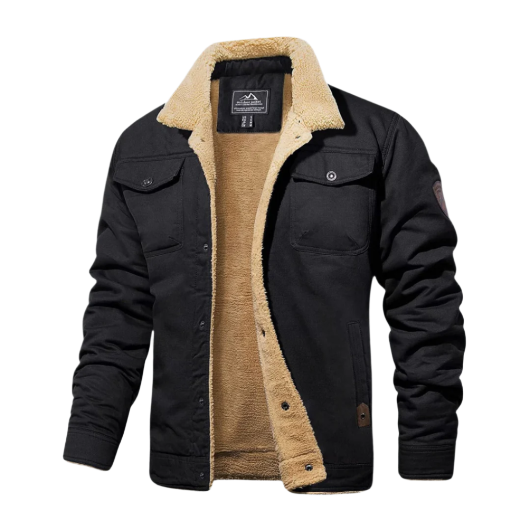 Robin – Gefütterte Jacke mit Knopfleiste