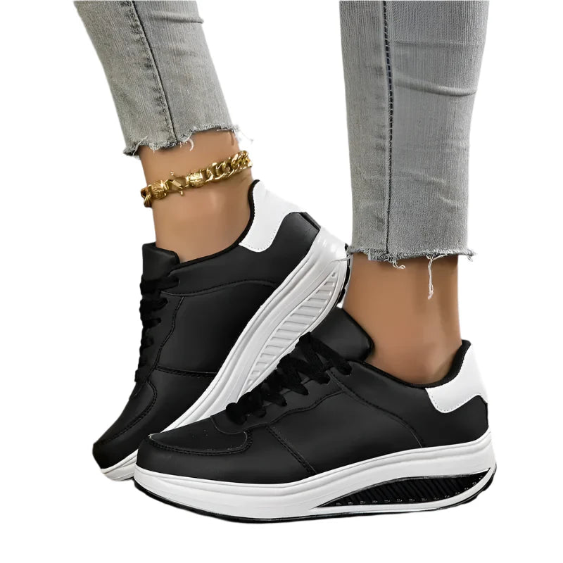 Xaviera – Legere Fashion Atmungsaktive Plateau-Keil Orthopädische Sneakers