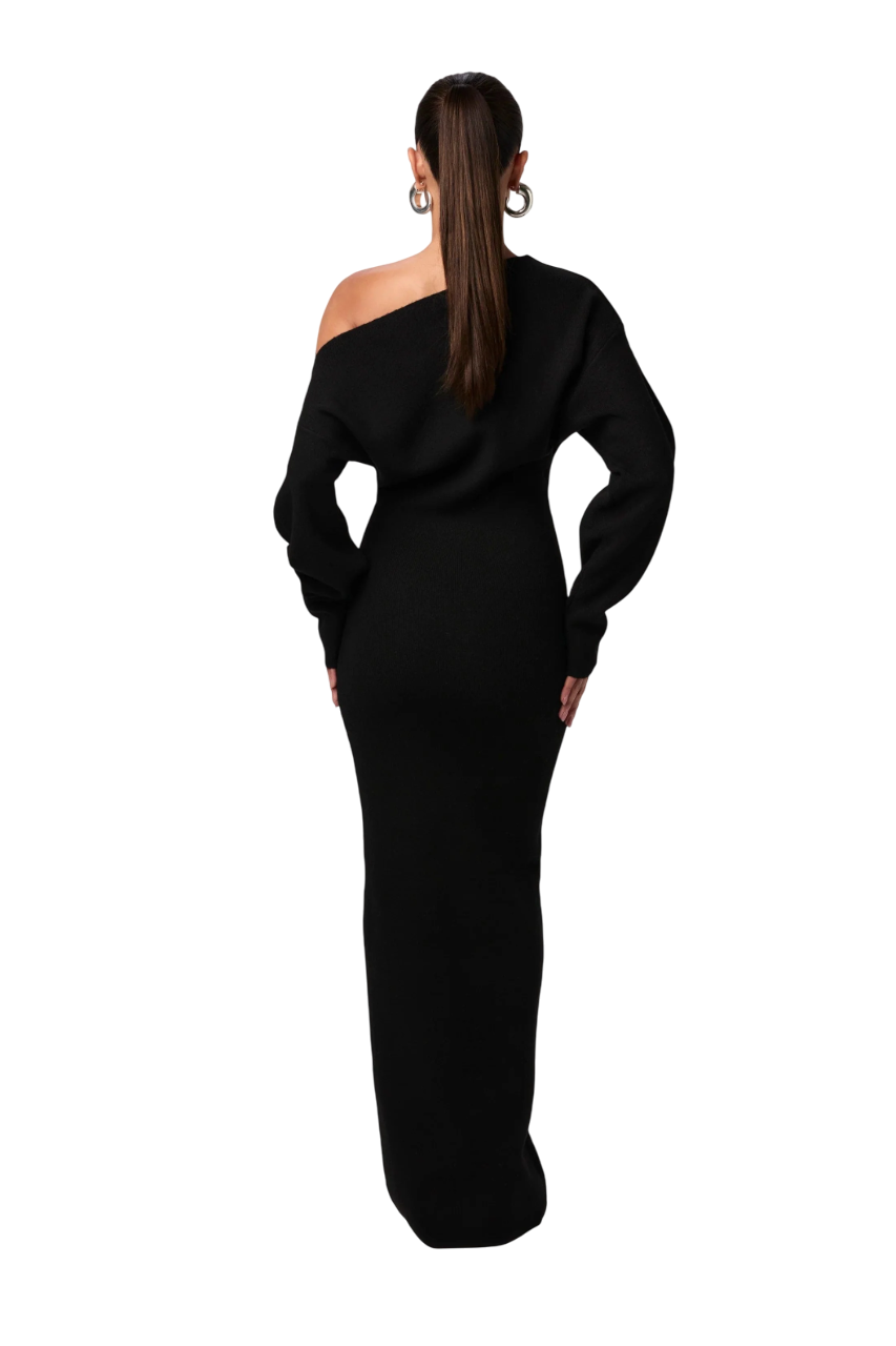 Azelia | Off-Shoulder Strickkleid