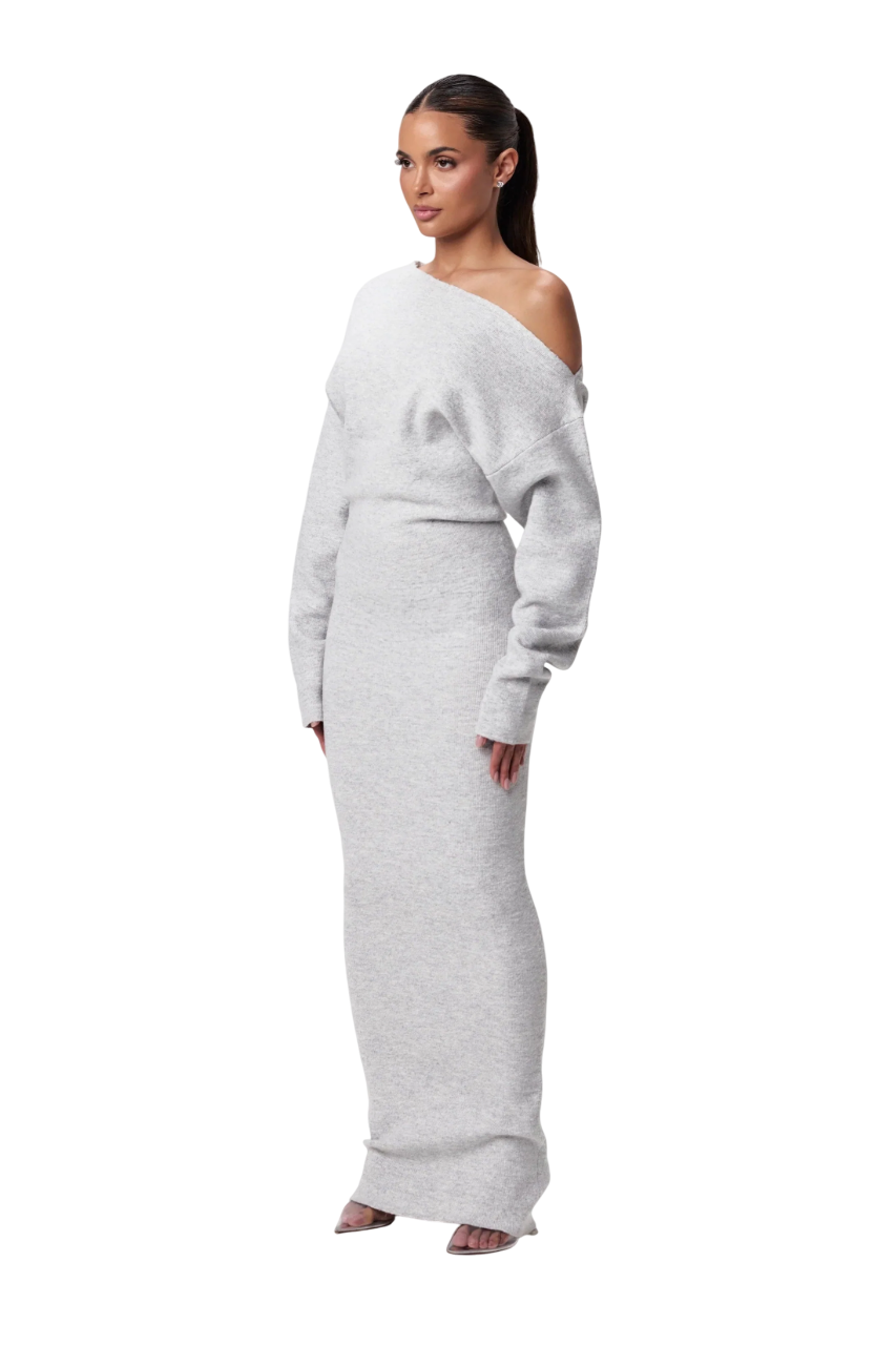 Azelia | Off-Shoulder Strickkleid