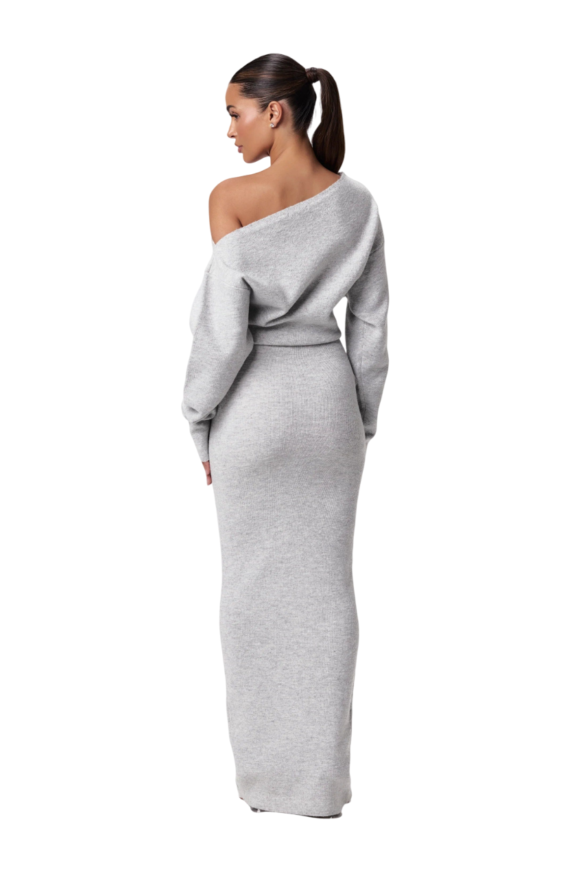 Azelia | Off-Shoulder Strickkleid