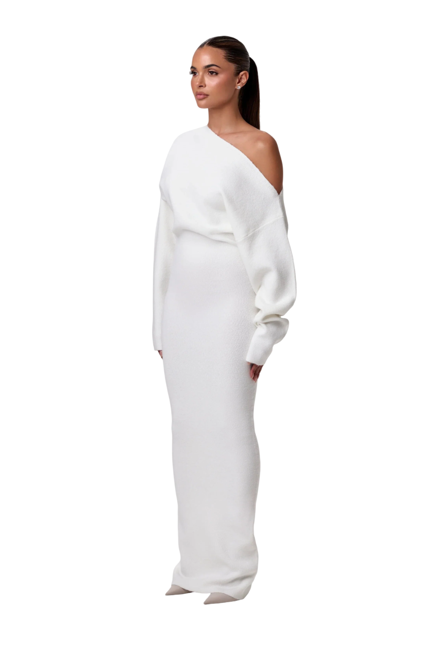 Azelia | Off-Shoulder Strickkleid