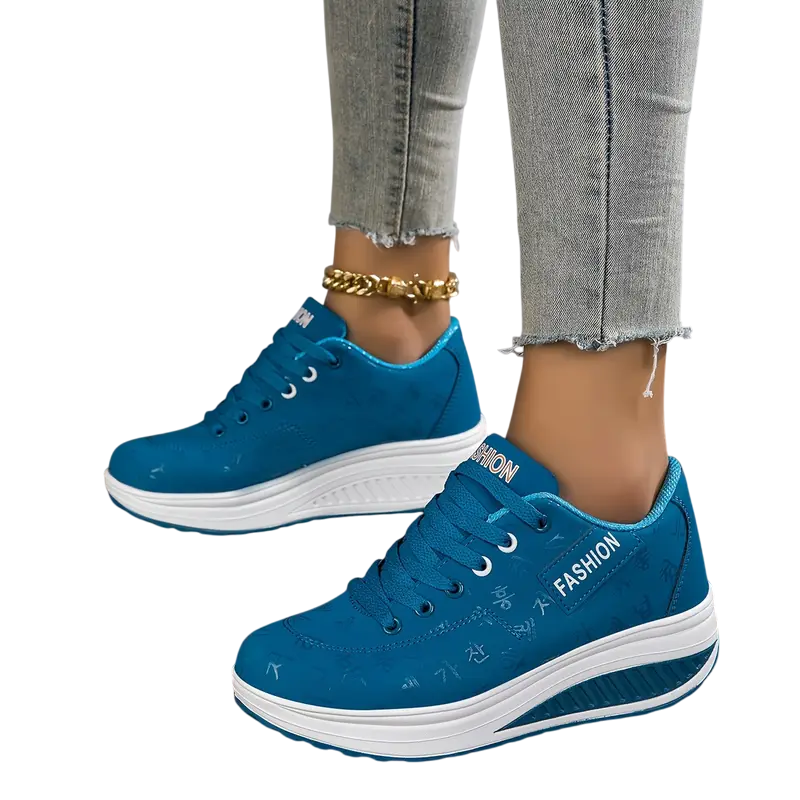 Xaviera – Legere Fashion Atmungsaktive Plateau-Keil Orthopädische Sneakers