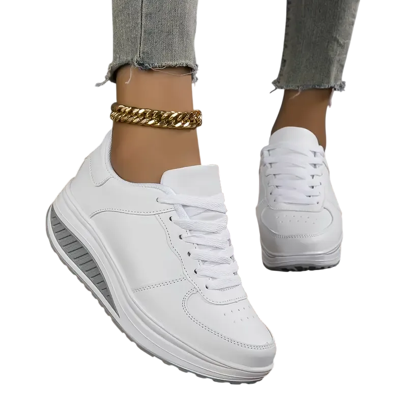 Xaviera – Legere Fashion Atmungsaktive Plateau-Keil Orthopädische Sneakers