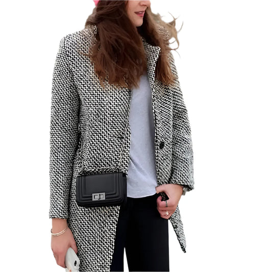 Bailee – Eleganter Langer Wollmantel