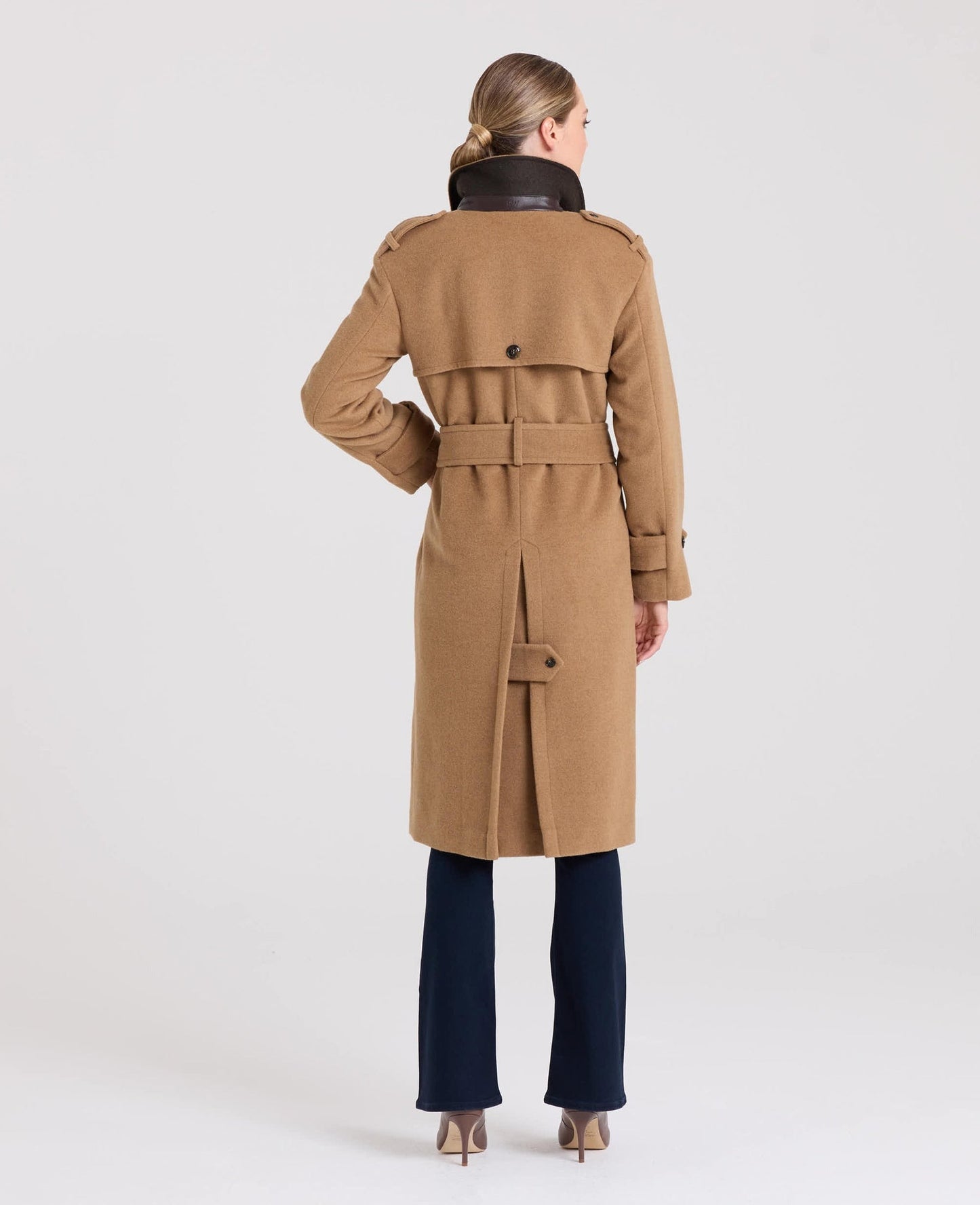 Victoria Trenchcoat mit Gürtel aus Wollmischung