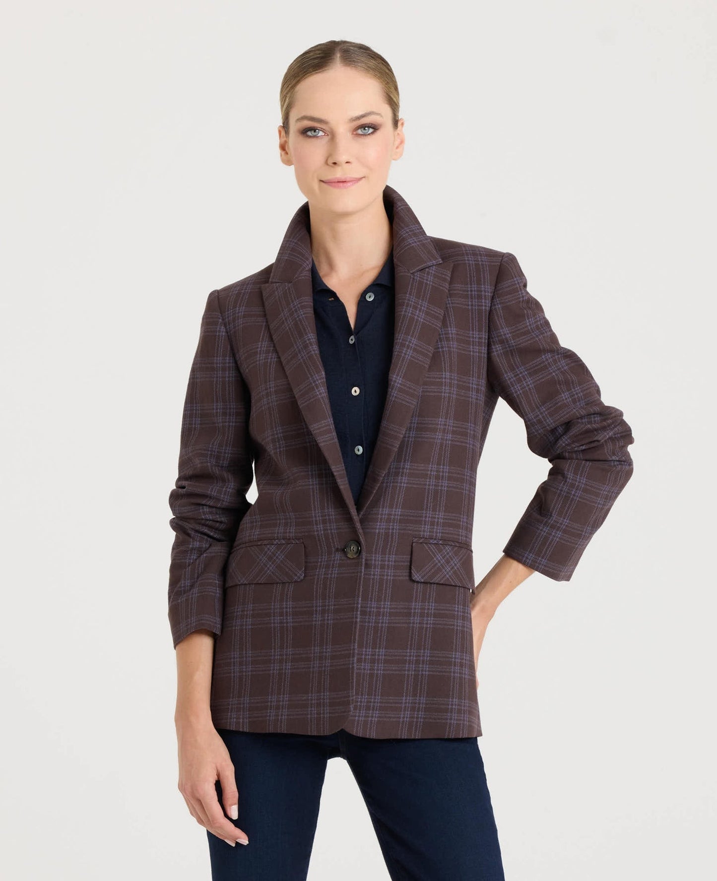 Bonington Check Blazer aus Baumwolle