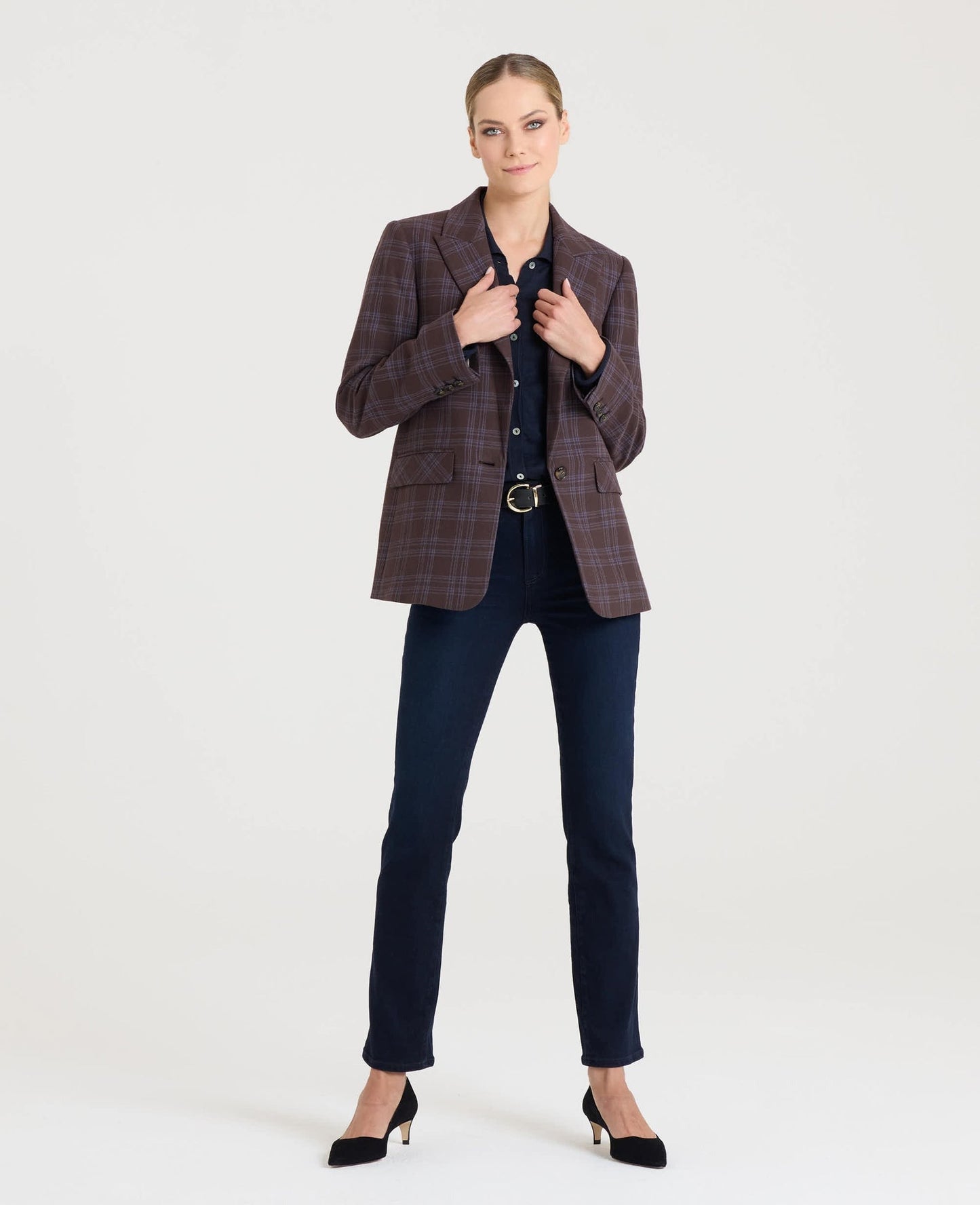 Bonington Check Blazer aus Baumwolle