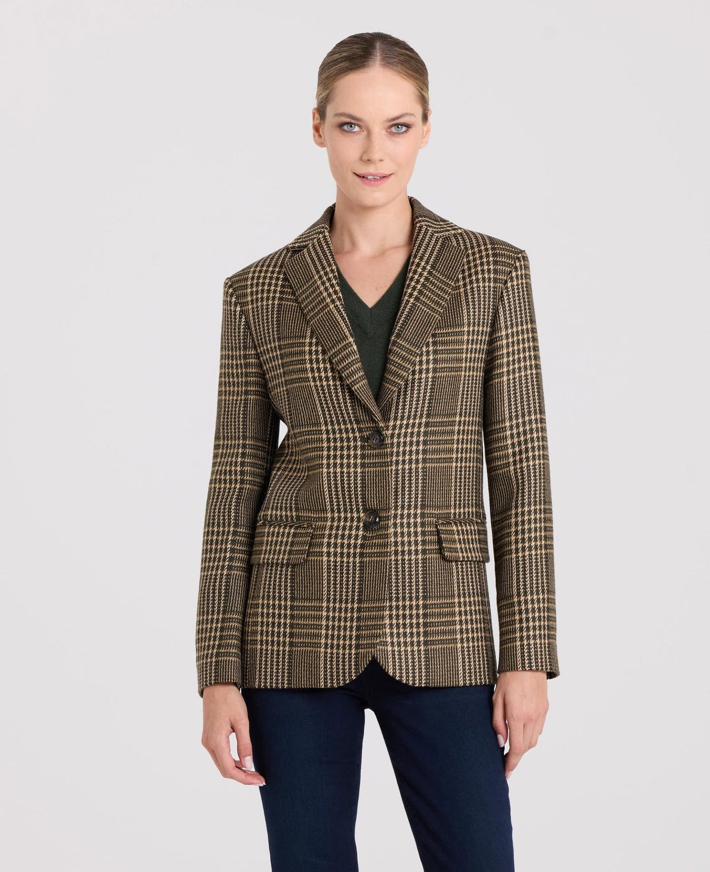 Der Carol Oversized Karo-Blazer