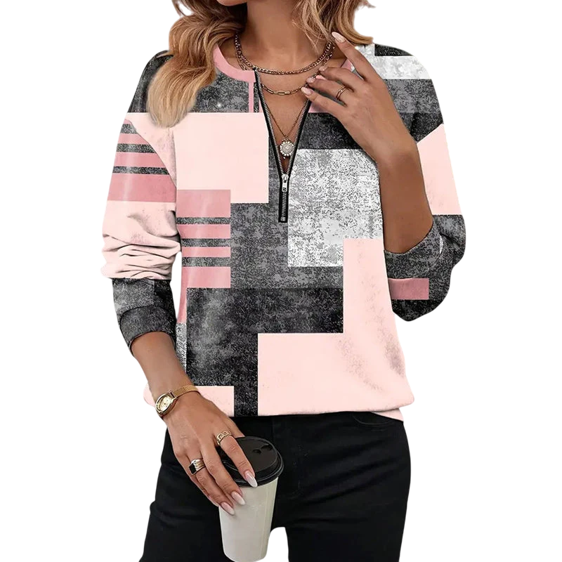 Nevaeh – Vintage Colorblock Sweatshirt