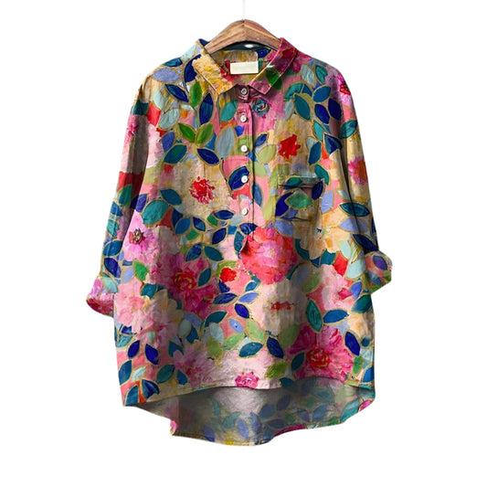 Saachi – Elegante Bluse mit Blumenmuster für Damen