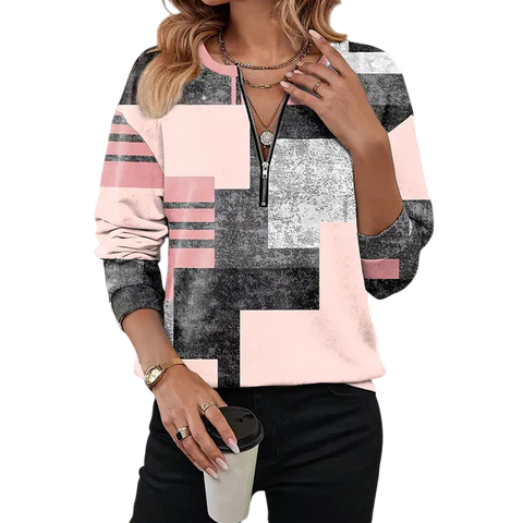Nevaeh – Vintage Colorblock Sweatshirt