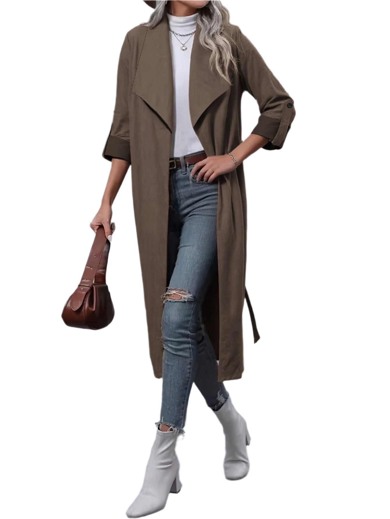 Zahara – Vintage Trenchcoat in Braun