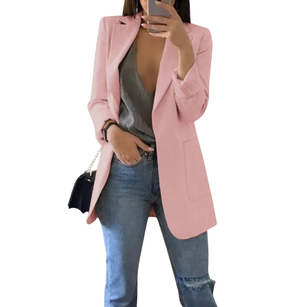 Victoria – Eleganter langer Blazer für Damen