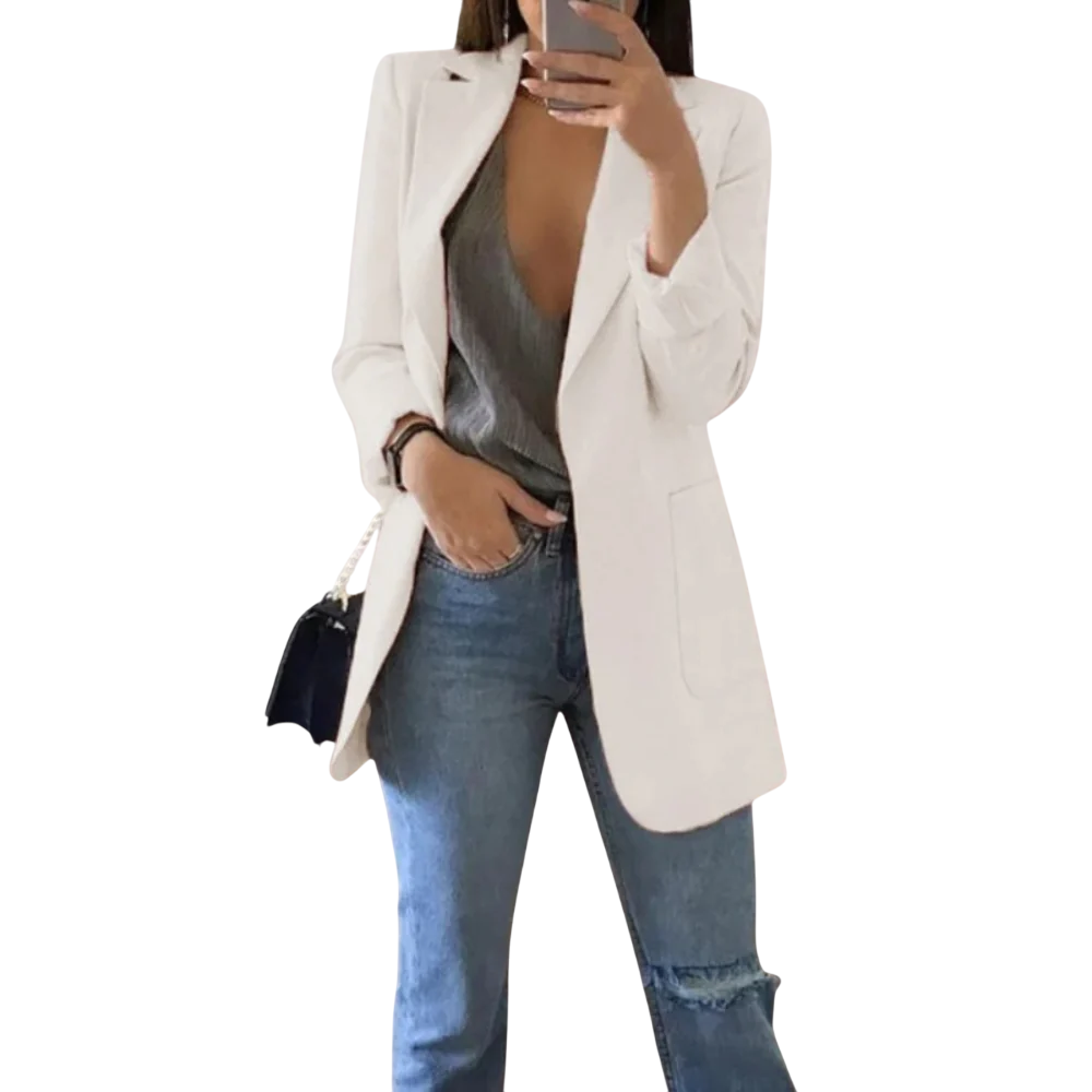 Victoria – Eleganter langer Blazer für Damen