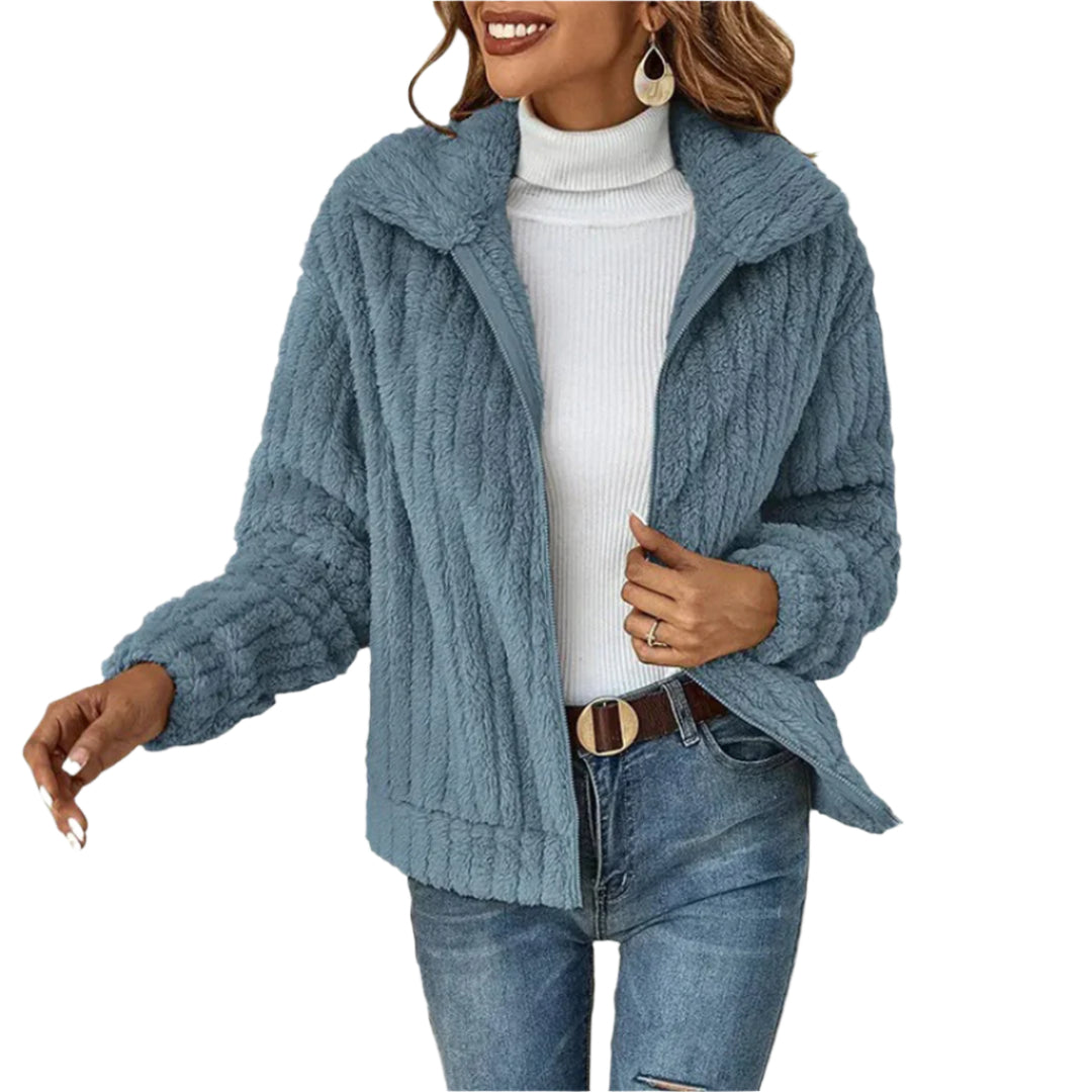 Emily – Damen Lang-Fleece-Cardigan