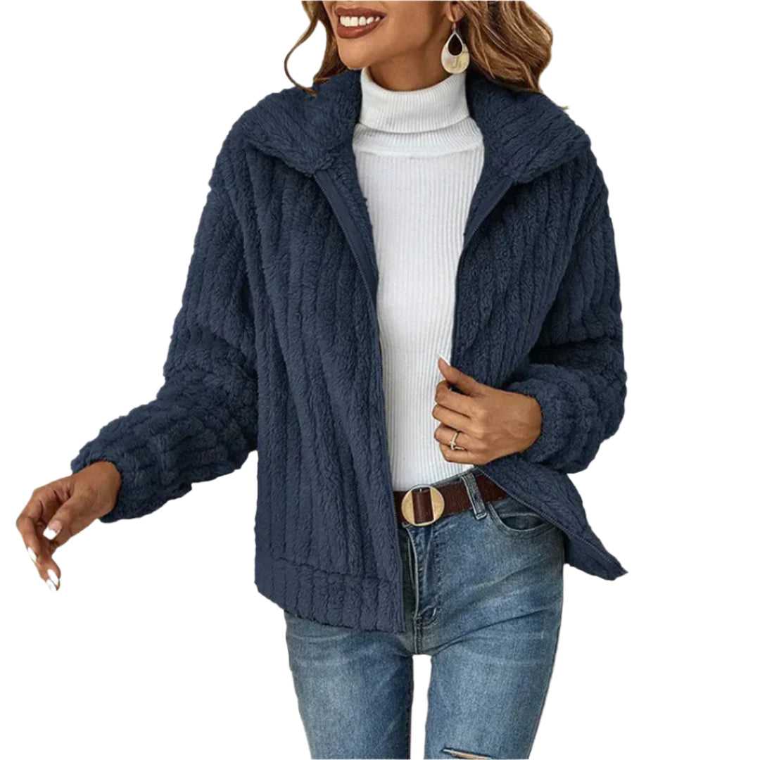 Emily – Damen Lang-Fleece-Cardigan