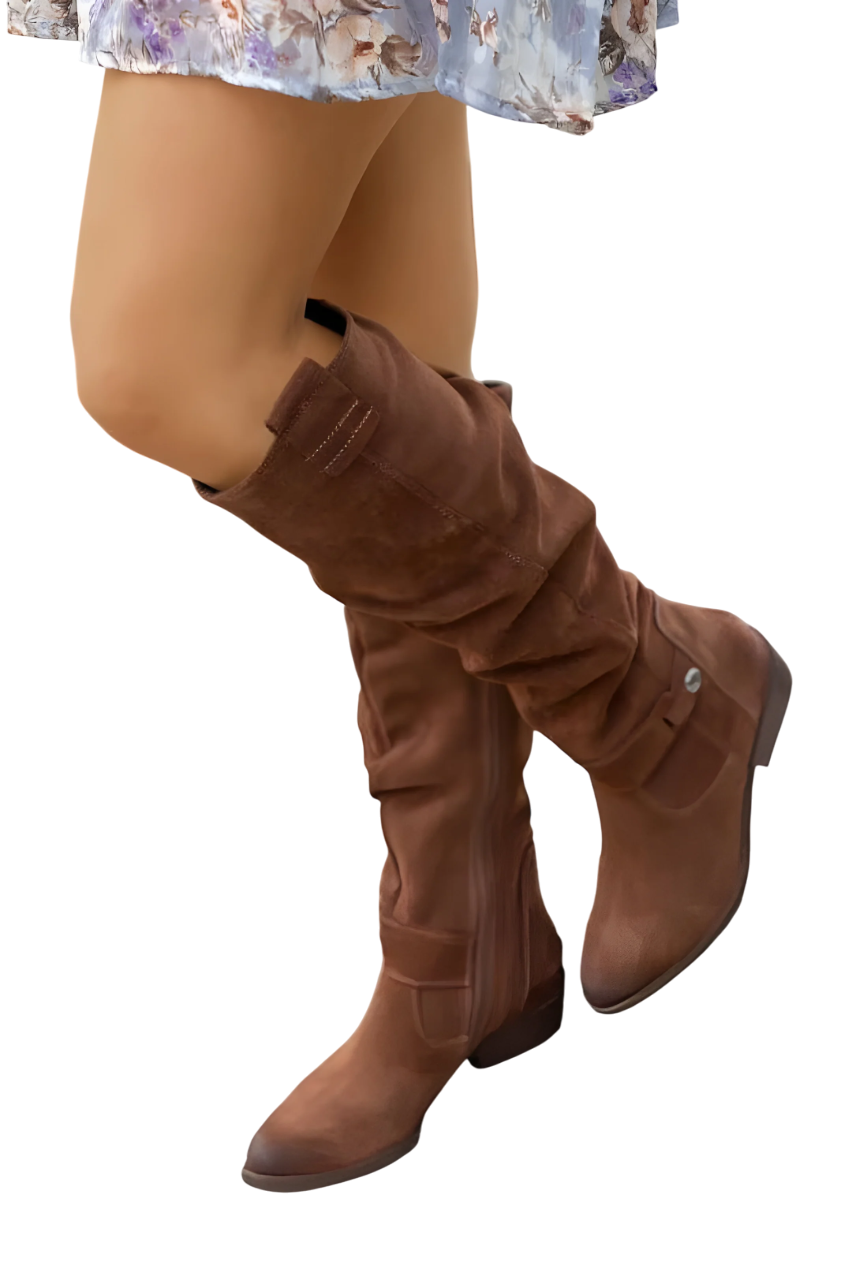 Gianna – Bequeme Kniehohe Lederstiefel