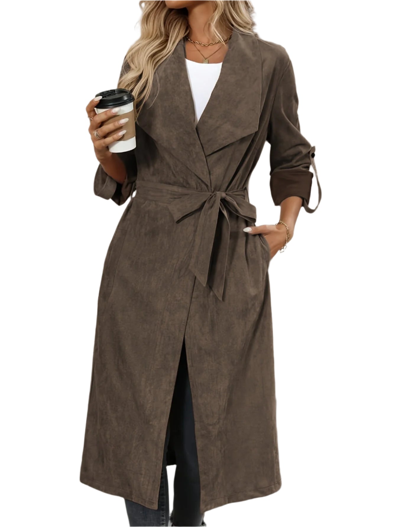 Zahara – Vintage Trenchcoat in Braun