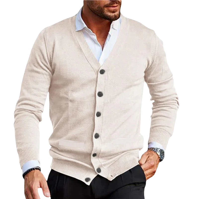 Luke – Lässiger V-Ausschnitt Cardigan